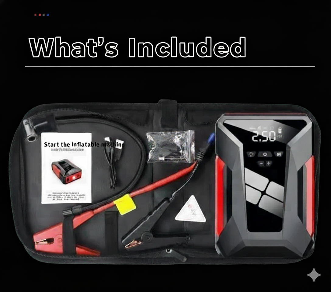 12V Elite 4-in-1 Jump Starter & Air Compressor System | 39800mAh Capacity