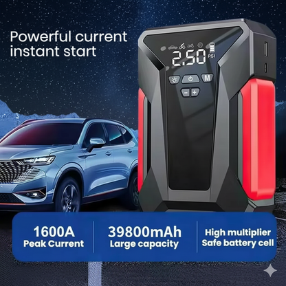 12V Elite 4-in-1 Jump Starter & Air Compressor System | 39800mAh Capacity