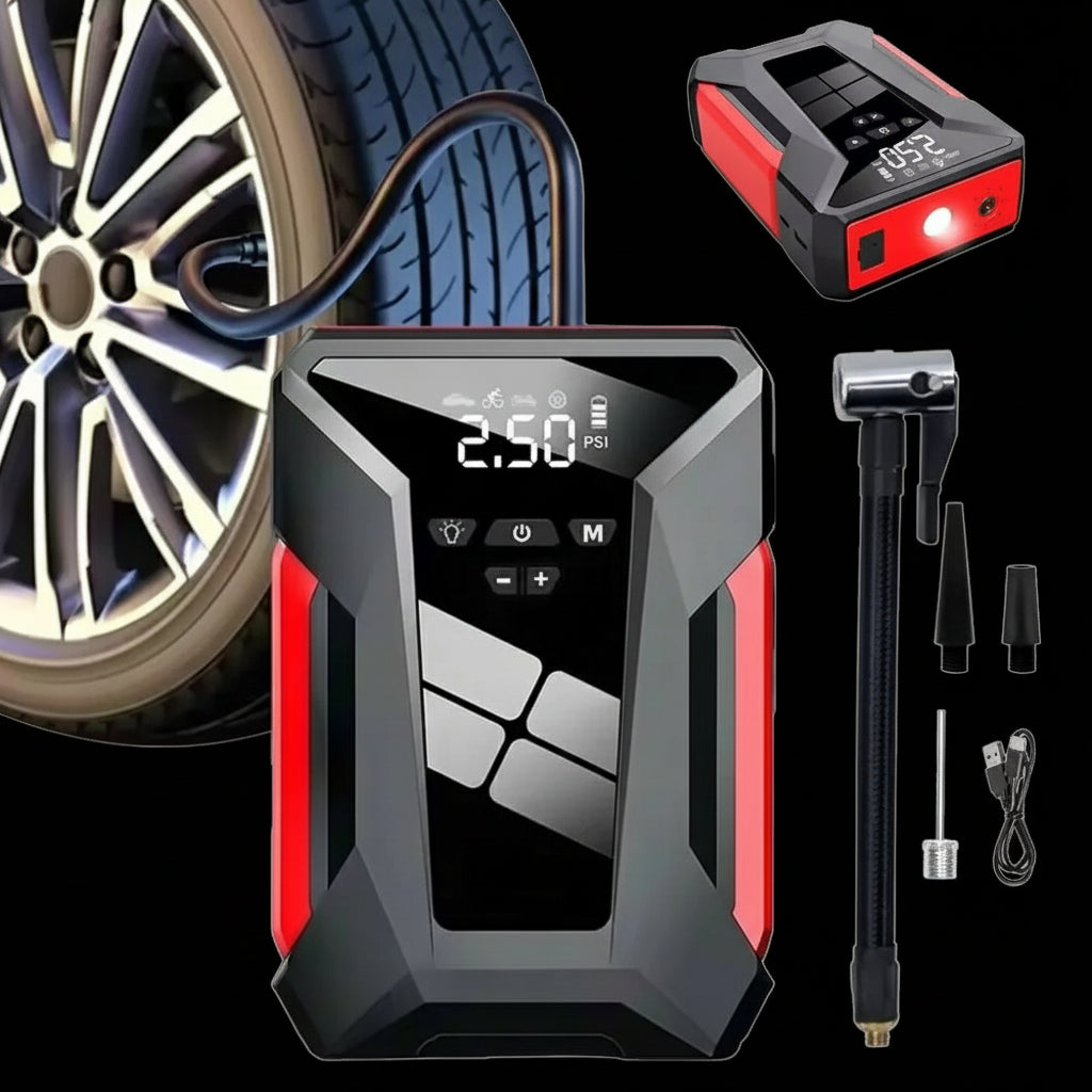 12V Elite 4-in-1 Jump Starter & Air Compressor System | 39800mAh Capacity
